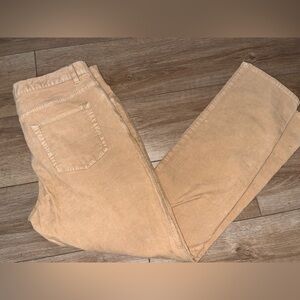 Brooks Brothers Red Fleece Pants Mens 35x31 Tan Corduroy 5 Pocket Straight Leg